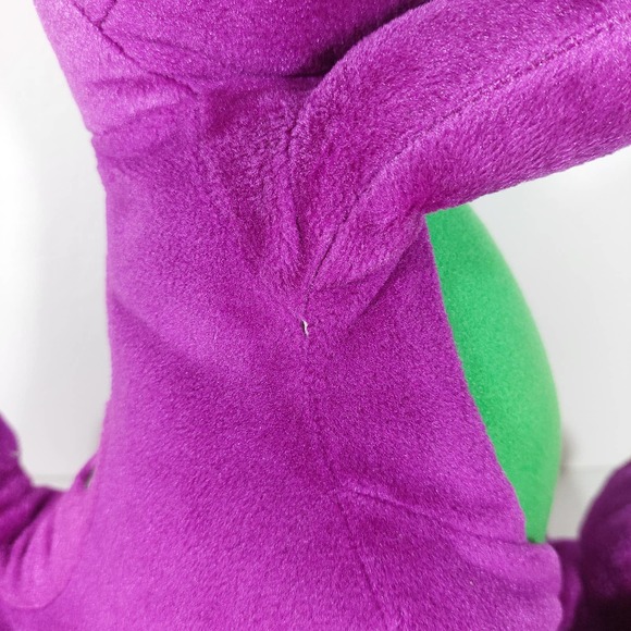 Fisher-Price Jumbo Talking Barney Dinosaur Children Plush 2001 Working - Tested - Picture 6 of 7